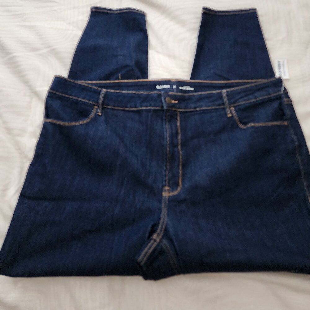 NWT Old Navy High-Waisted Super-Skinny Jeans - Plus Size 24 Indigo